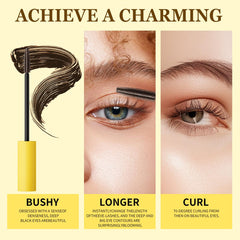 QIC Waterproof Brown Mascara offers smudge-proof wear throughout the day.
