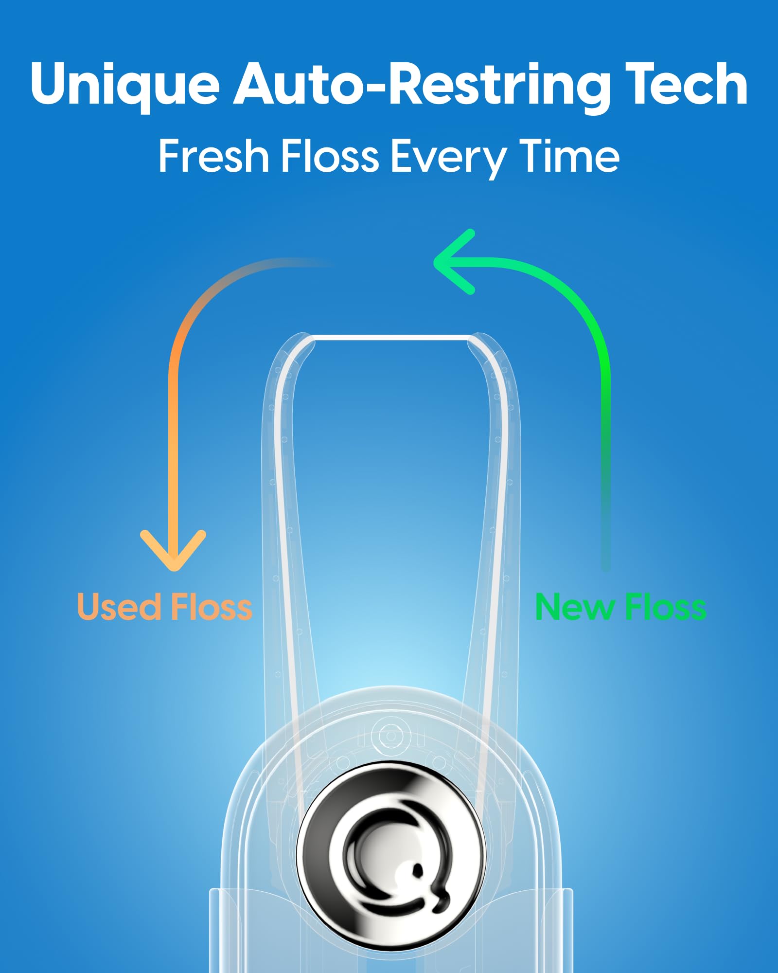Easy installation of refill capsule into C1S flosser