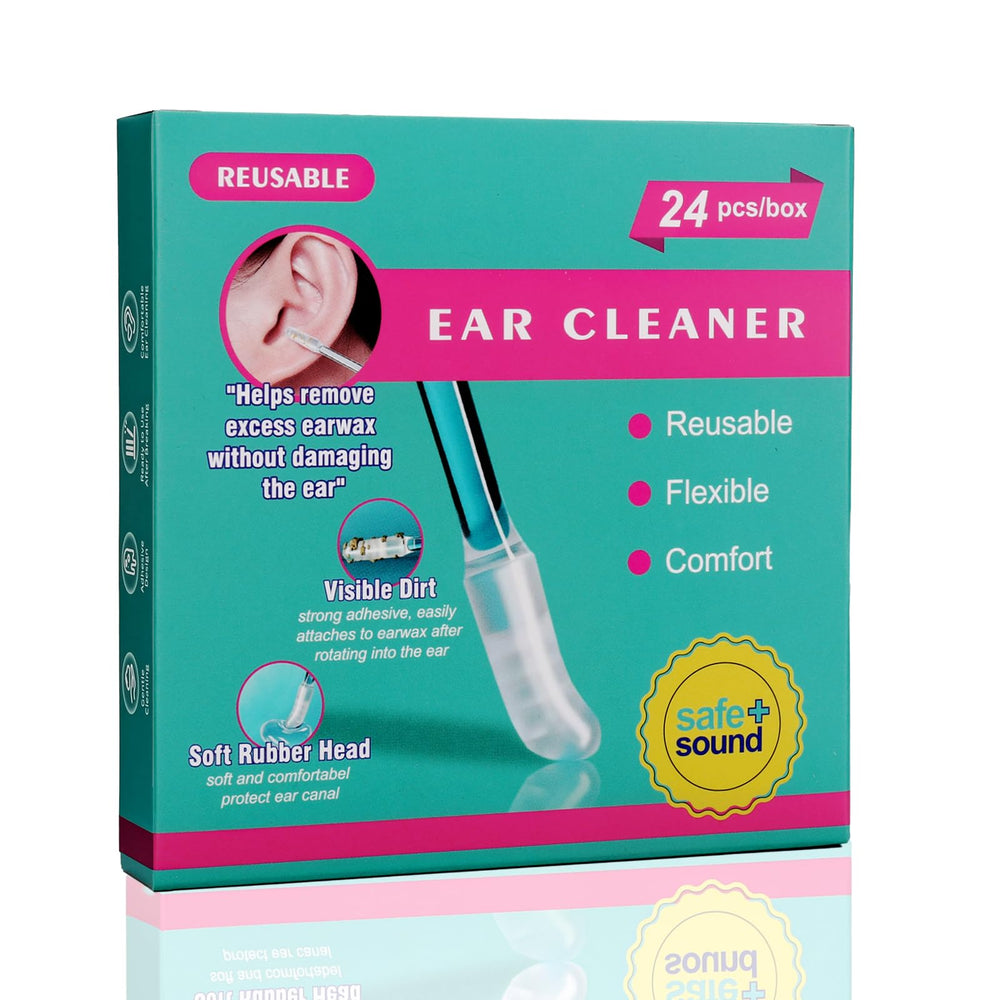 QIDUHUQI adhesive ear cleaner with sticky tips for gentle removal
