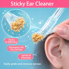 QIDUHUQI sticky ear swabs close-up showing reusable design