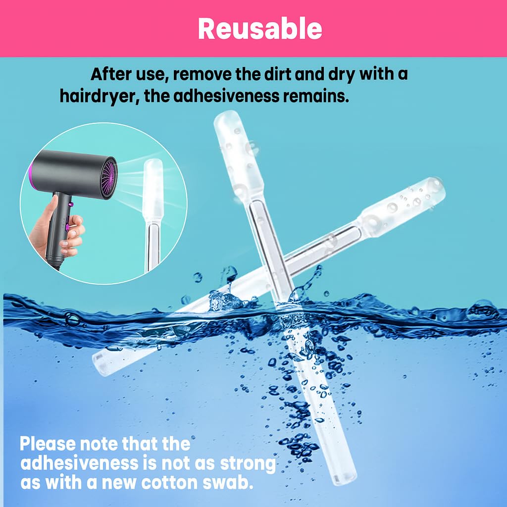 QIDUHUQI washable tips demonstrated for easy cleaning