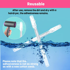 QIDUHUQI washable tips demonstrated for easy cleaning