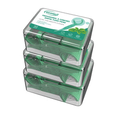 Box packaging of QIERMEI Professional Dental FlossPicks 50 count