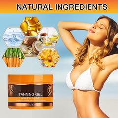 QiFind gel applied on sunbed setup for indoor tanning sessions