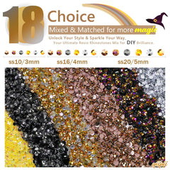 qiipii jelly-resin crystals with AB sparkle for vibrant layered effects.