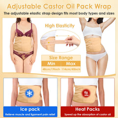 Hand castor oil wrap