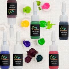 QIONGHUA 14-color set supports versatile tattoo designs.
