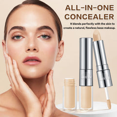 QIUFSSE dual-ended concealer application tips for balanced coverage