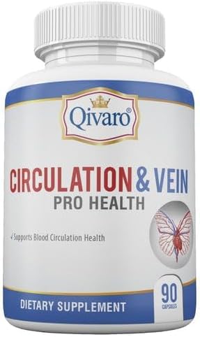 Front view of Qivaro Circulation & Vein Pro bottle