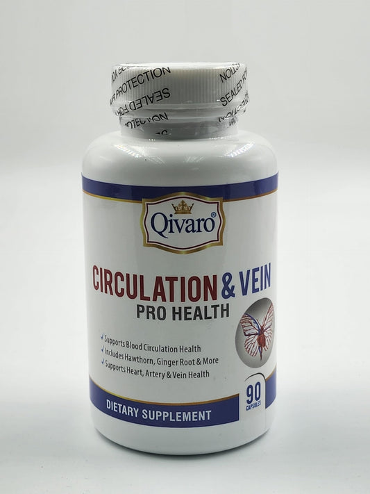 Qivaro Circulation & Vein Pro label close-up