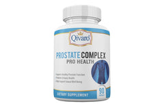 Bottle of Qivaro Prostate Complex showing the product label