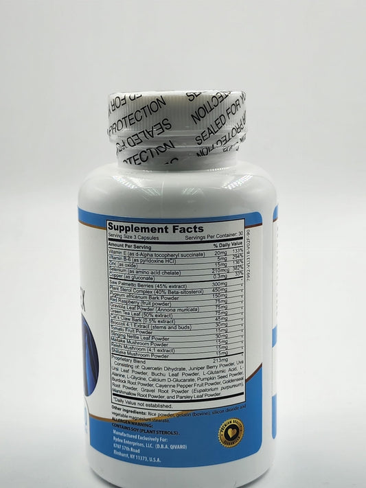 Saw palmetto capsules used in the supplement