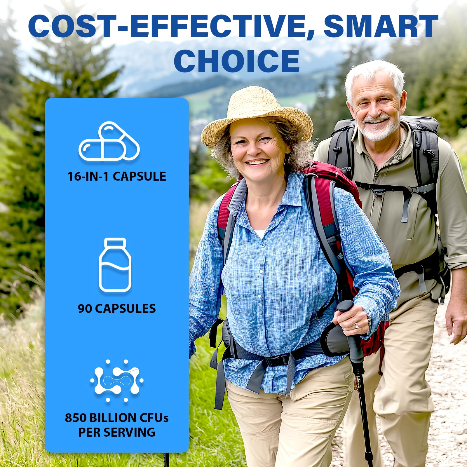 QIVERNAMY Probiotics 50+ in a gym bag suggesting active lifestyle support