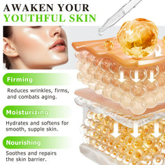 QJCWXIAOX neck application shot highlights even hydration and suppleness.