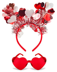 QLINLEAF valentines heart headband showcases romantic style for Valentine’s Day outfits.