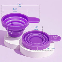 Wide opening and stable base design for mess-free sample collection