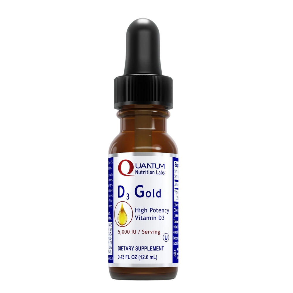 QNL D3 Gold Vitamin D3 liquid drops bottle