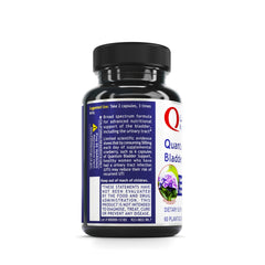 Bottle label highlighting urinary tract support and bladder health