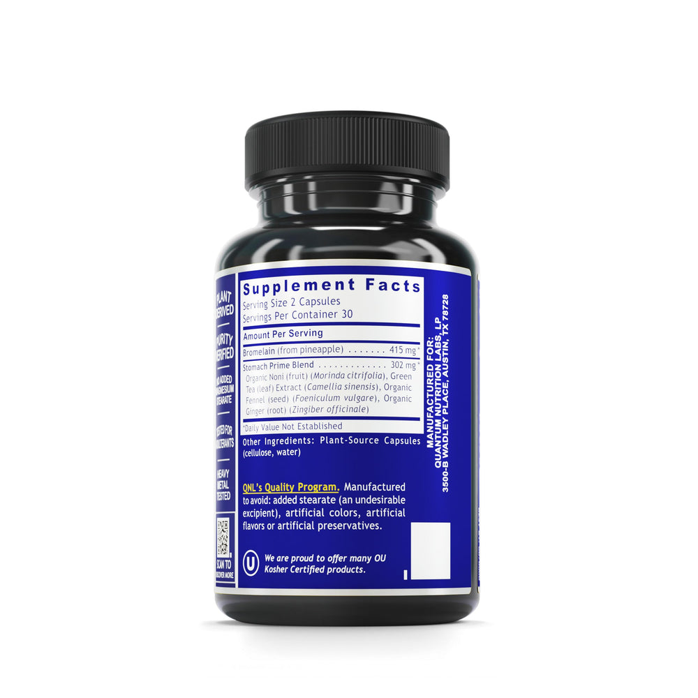 Capsules representing plant-based digestive enzymes for digestion
