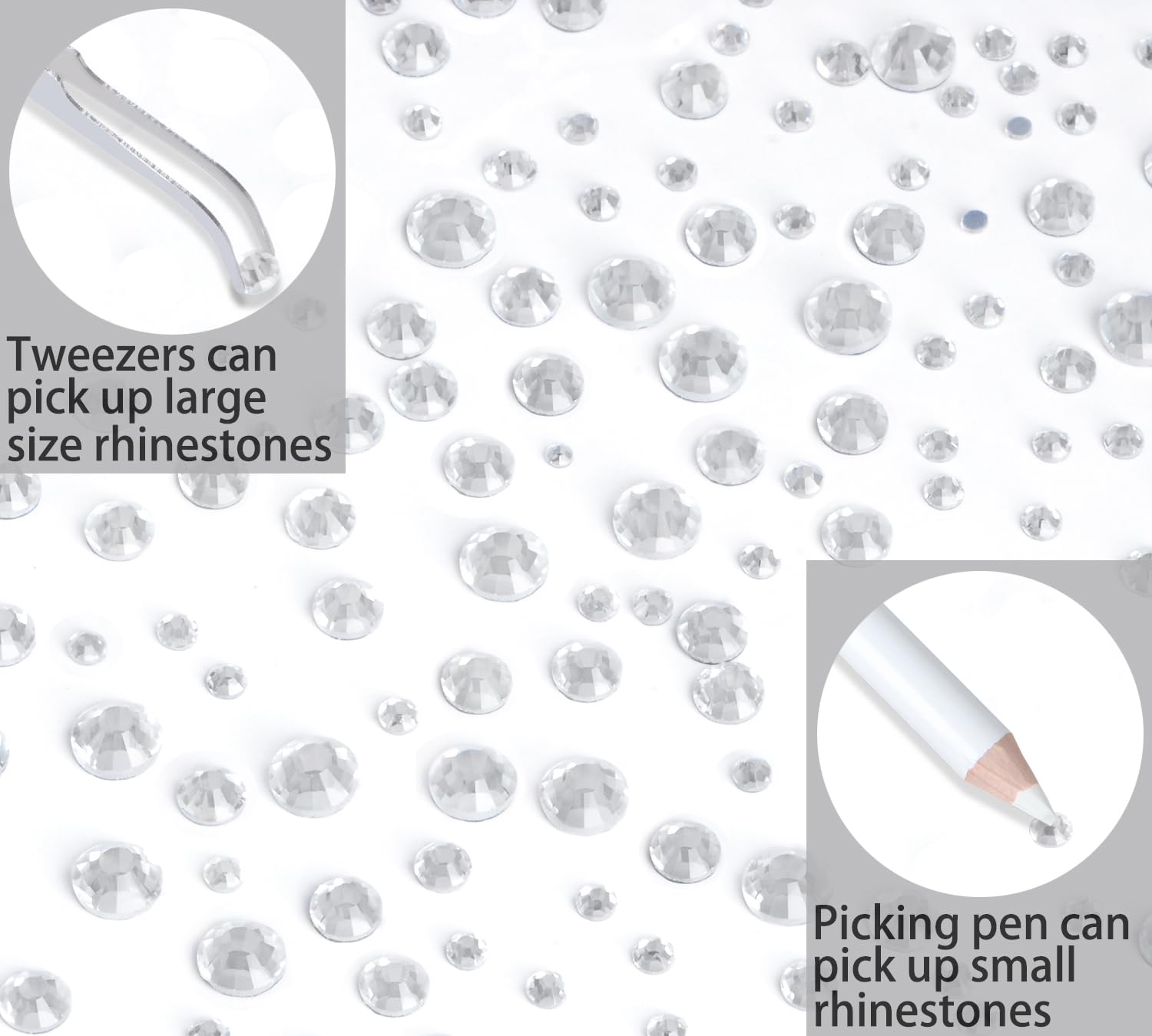 QOGIR rhinestones fabric decoration ideal for clothing and accessories.
