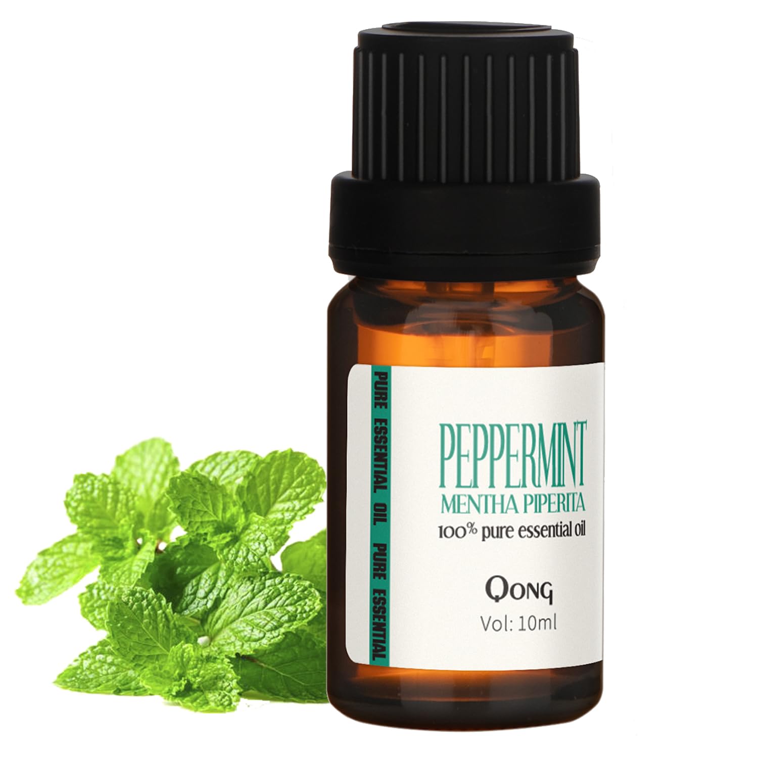 QONG Peppermint Essential Oil Blend 10ml bottle with packaging