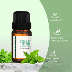 Product display featuring 10ml essential oil bottle and wooden packaging
