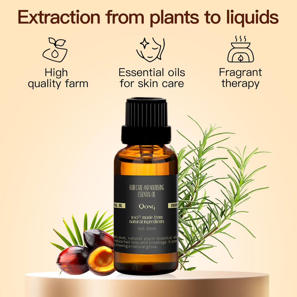 Qong Peppermint Oil Blend for scalp massage and hair routines