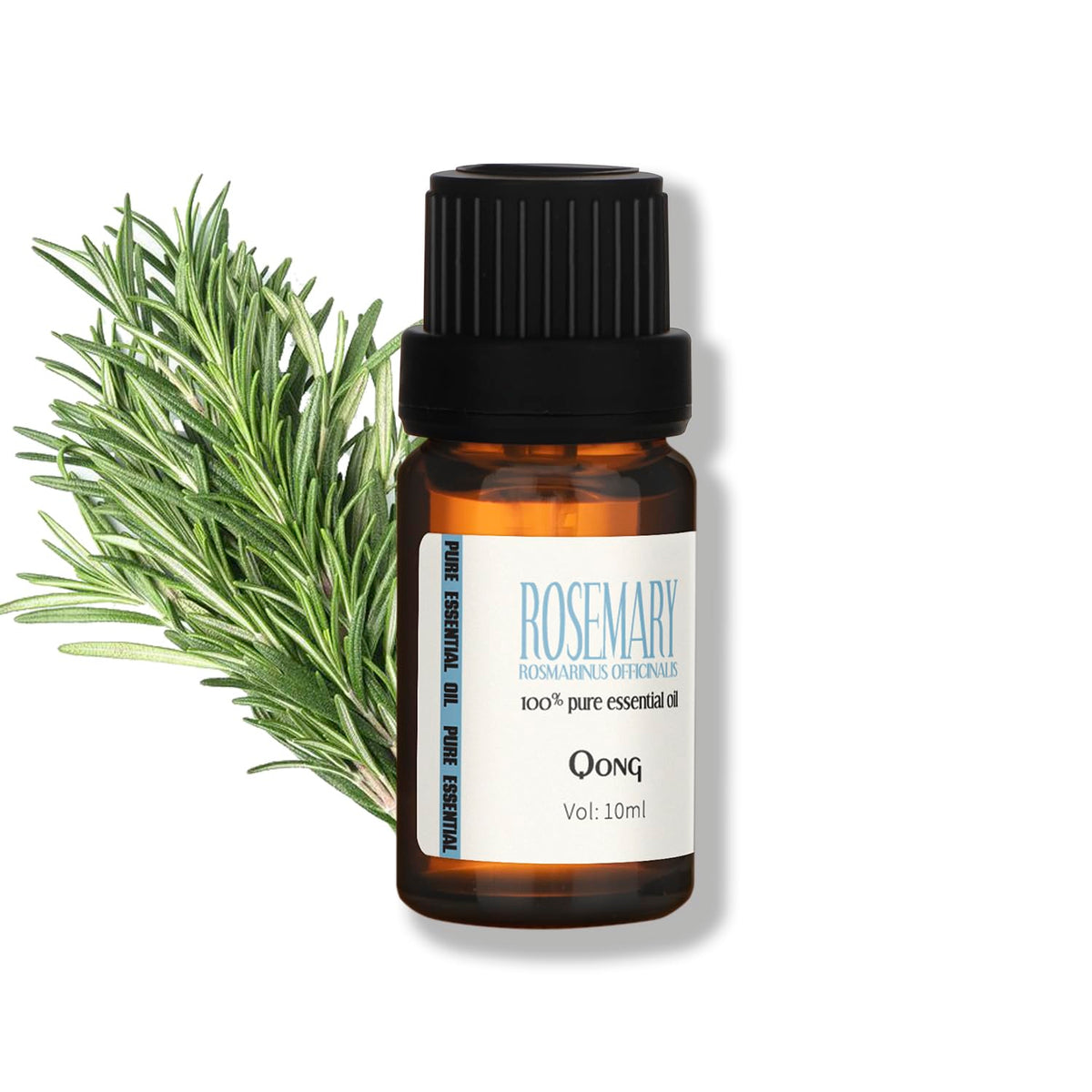 Rosemary essential oil blend in a 10ml glass bottle
