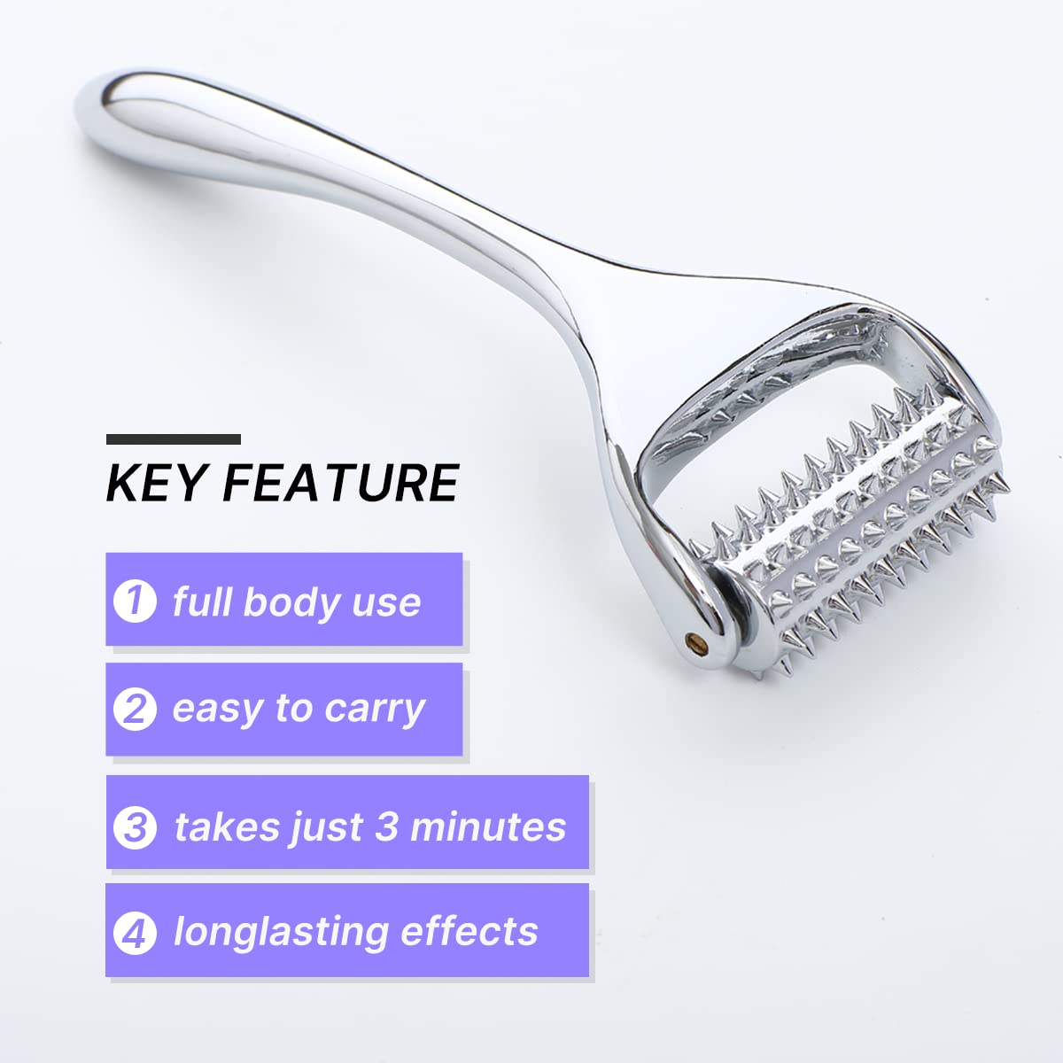 Compact and portable design of the QooWo Massage Roller