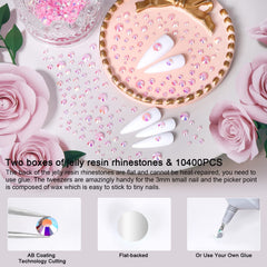 QPRETTY DU 4mm jelly rhinestones offer bright AB-coated sparkle