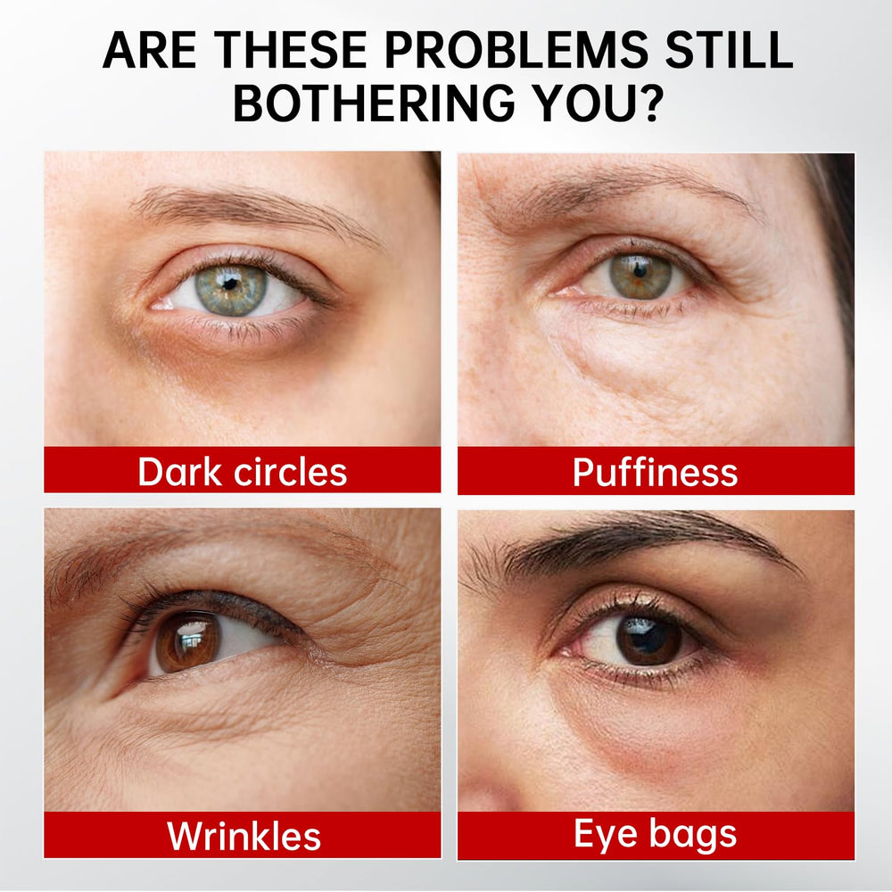 QQE eye serum for puffiness with 360° massage around the orbit