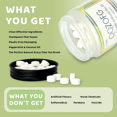 Travel-friendly compact toothpaste tablets