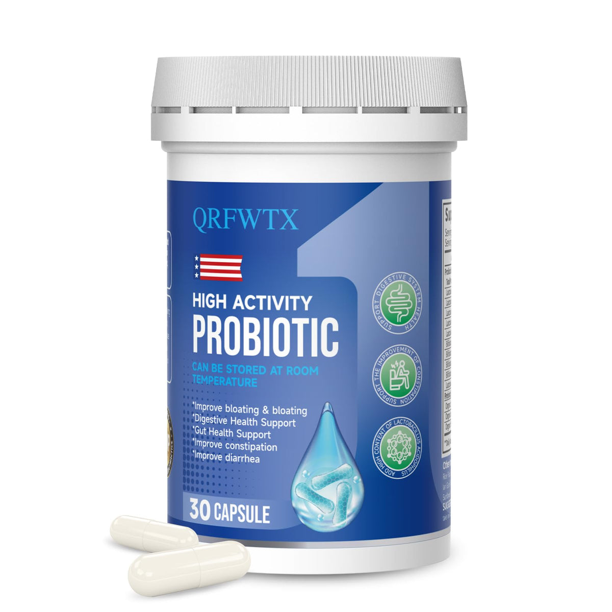 QRFWTX Acidophilus 60B CFU bottle
