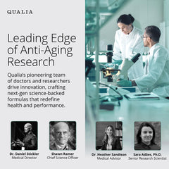Educational brochure page about Qualia Senolytic supports informed choices