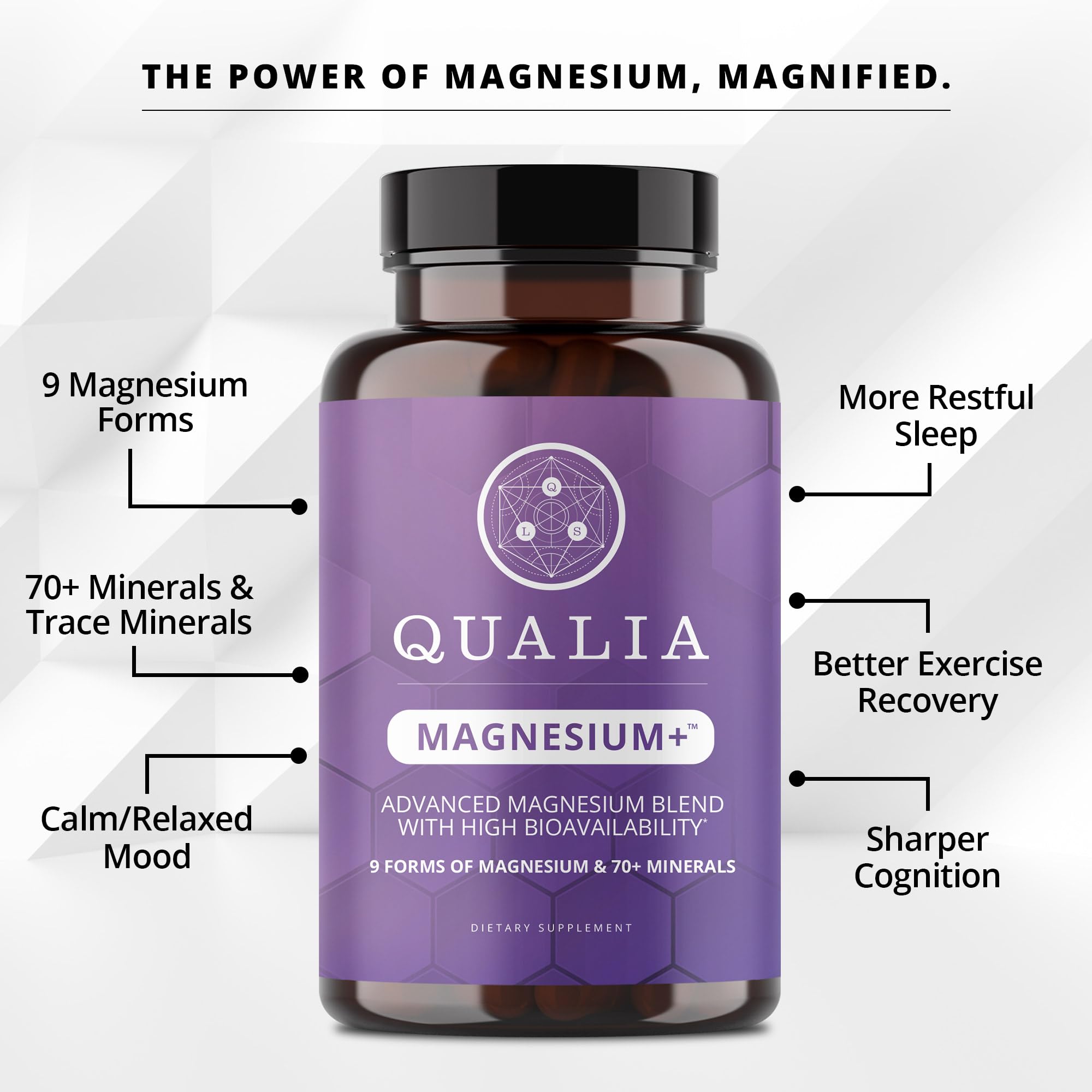 Qualia Magnesium+ promoting relaxed sleep