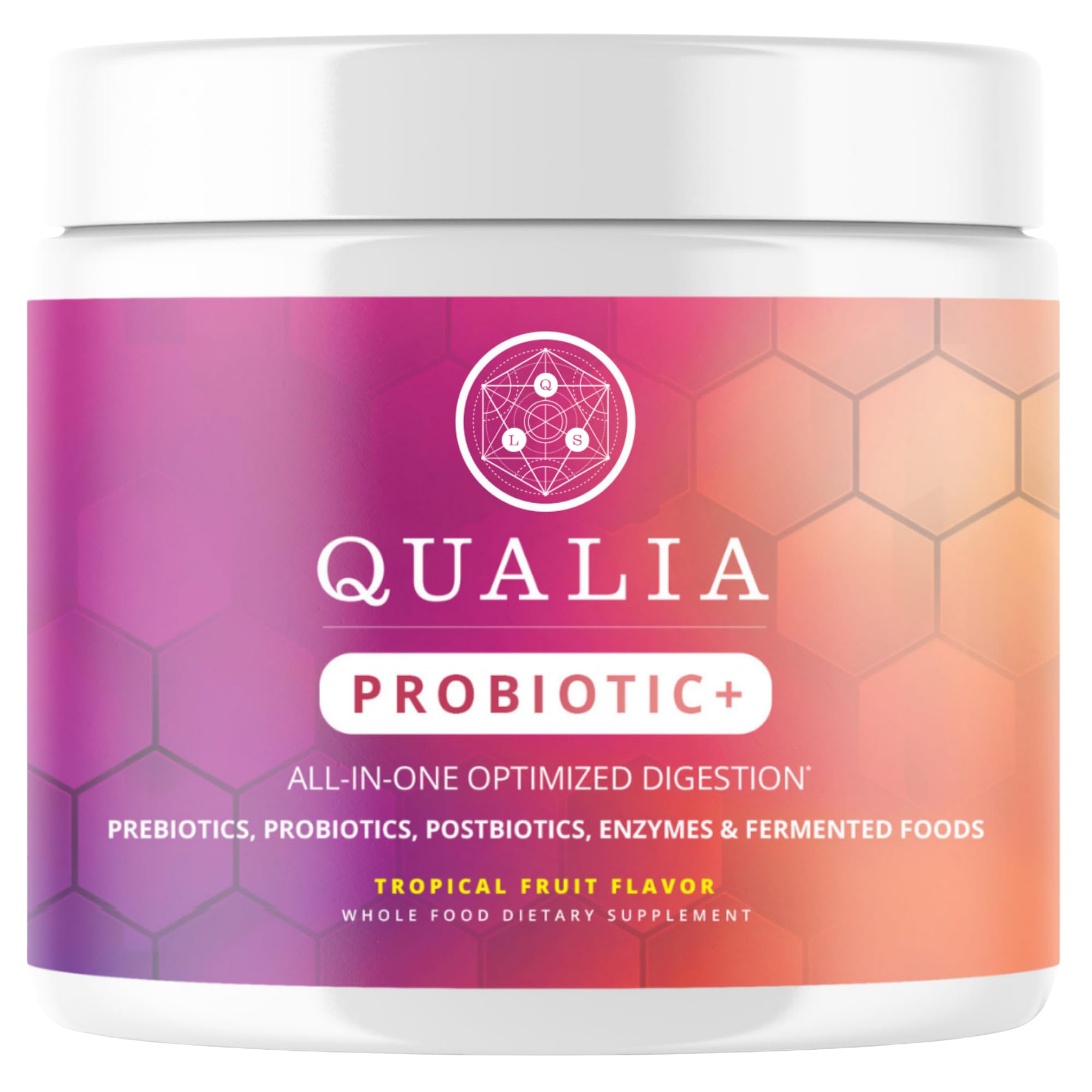 Qualia Probiotic bottle front view