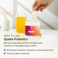 Ethically sourced packaging for Qualia Probiotic