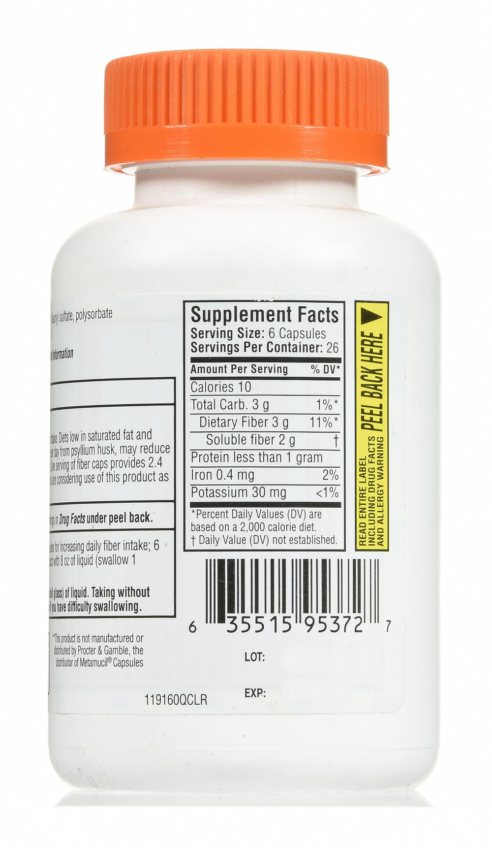 Quality Choice Daily Fiber Capsules usage and directions