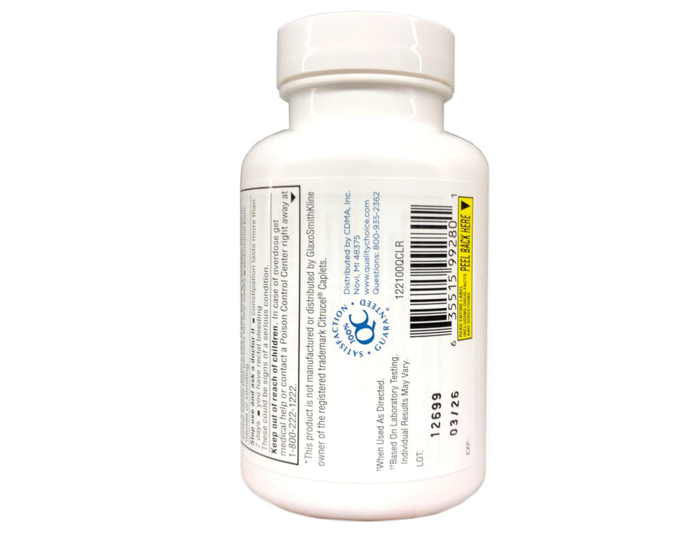 Three Quality Choice Fiber Therapy bottles arranged together