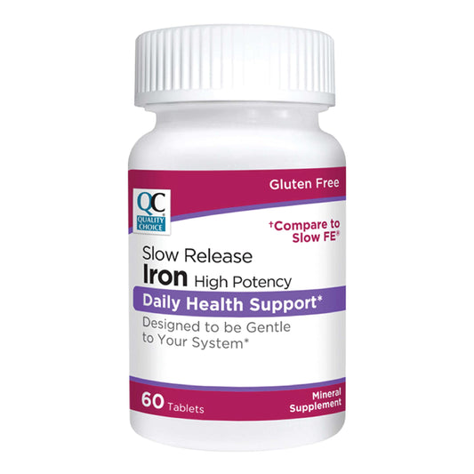 Quality Choice Iron Slow Release Tablets – 45 mg, 60 tablets (Pack of 2)