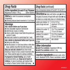 Front view of Quality Choice Magnesium Citrate 10oz bottle