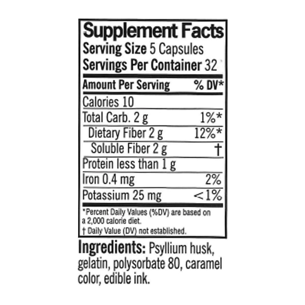 Graphic illustrating 2.4 g soluble fiber per serving of Quality Choice capsules