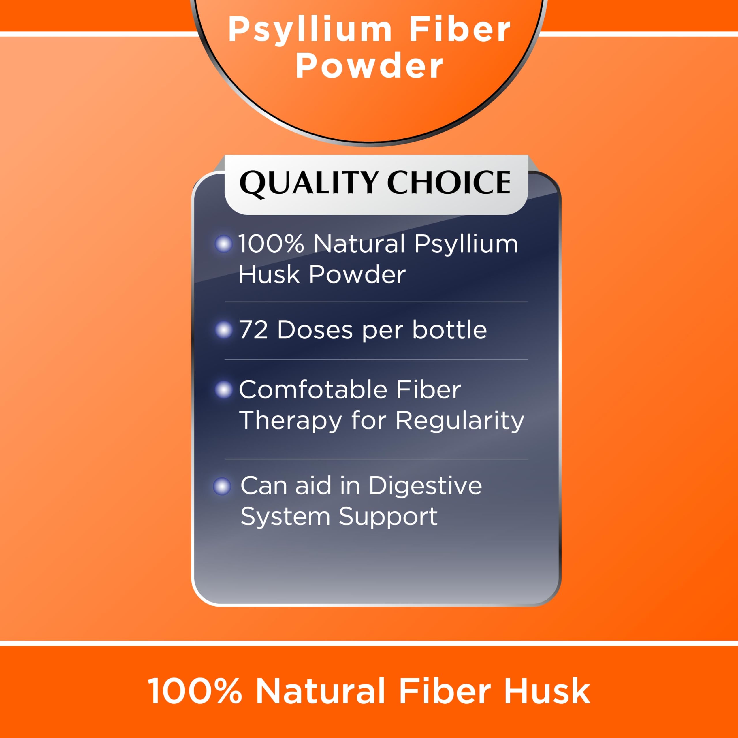 Psyllium powder being stirred into a glass of water