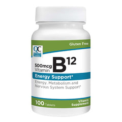 Quality Choice Vitamin B12 500 mcg bottle - front view