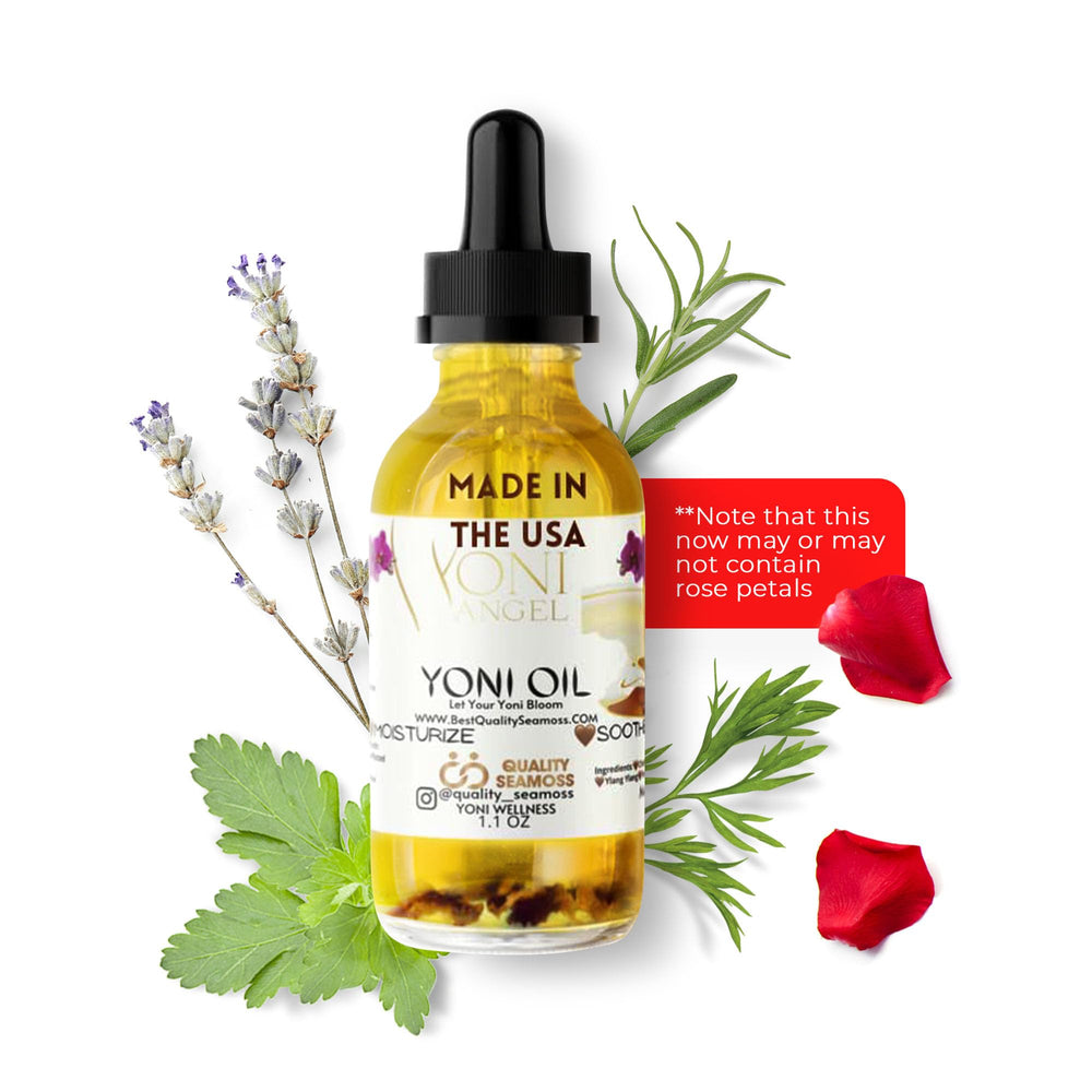 Quality Seamoss and Yoni Oil mint bottle promotes daily freshness