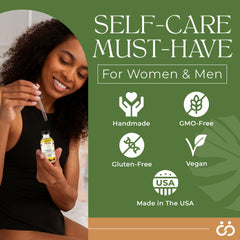 Mint-scented oil closeup conveys fresh, cooling aroma