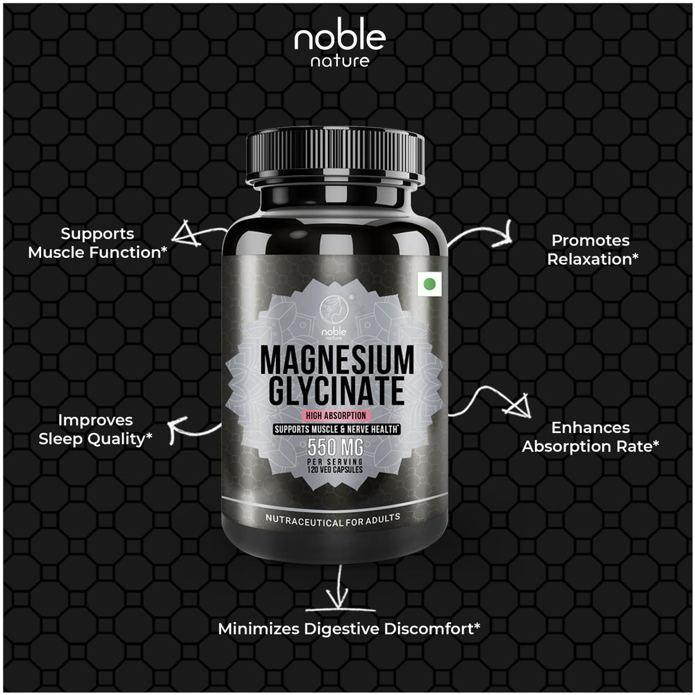 Quality testing and purity graphics for magnesium glycinate supplement