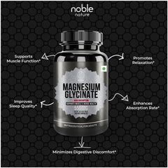 Quality testing and purity graphics for magnesium glycinate supplement