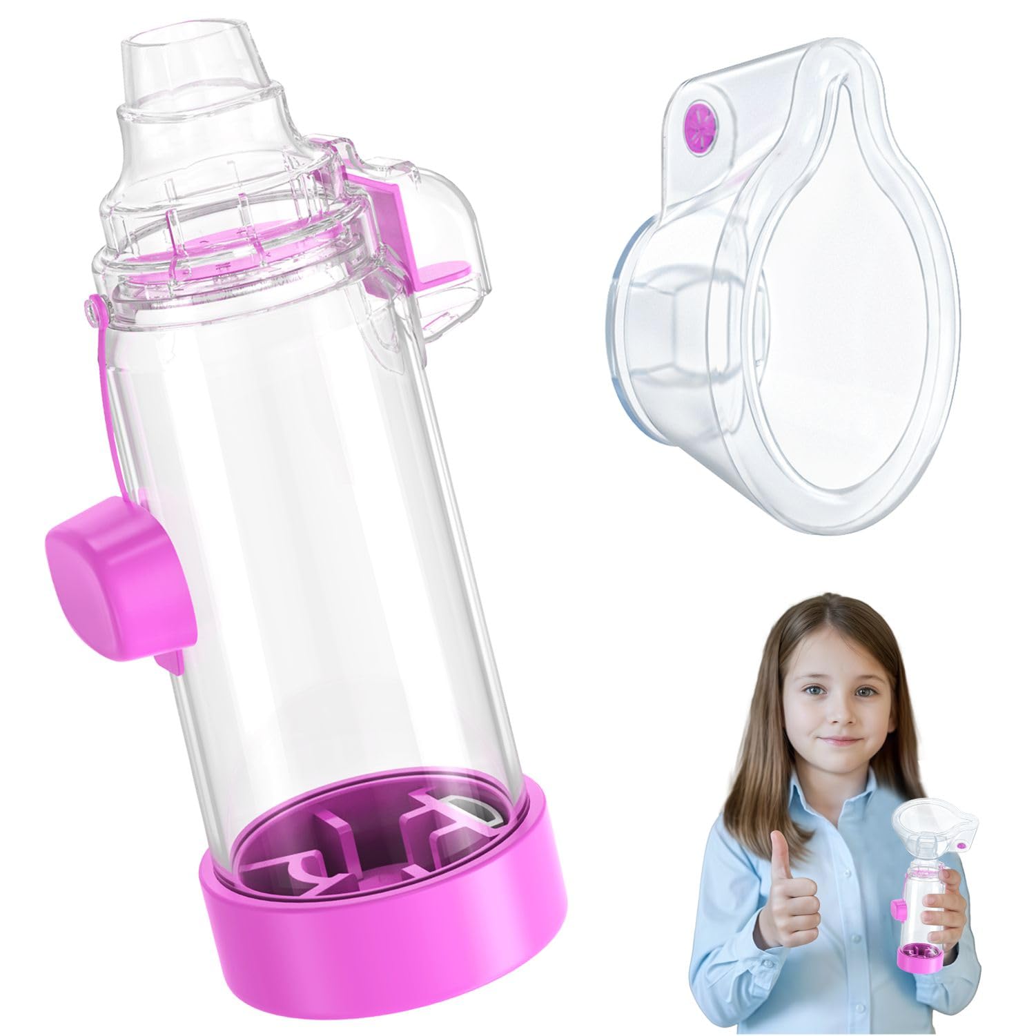 Quanler Nessi spacer kids purple front view shows easy grip design for comfortable use.