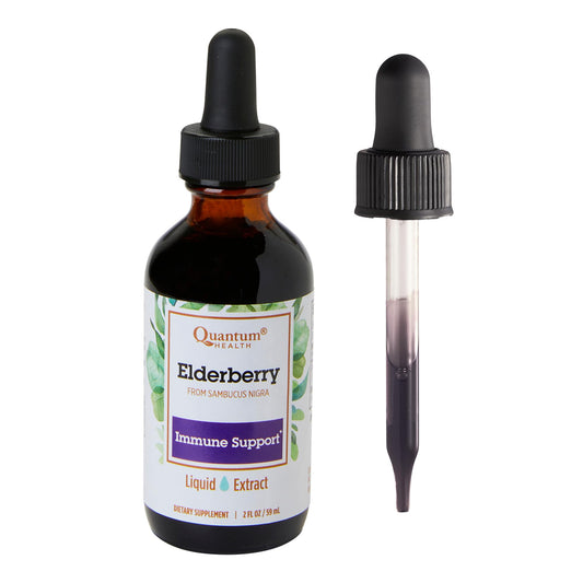 Quantum Health Black Elderberry Liquid Extract 700mg 2oz bottle